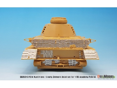 Wwii Pz. Iv Ausf.H Late /J Early Zimmerit Decal Set (1/35 Academy New) - zdjęcie 11