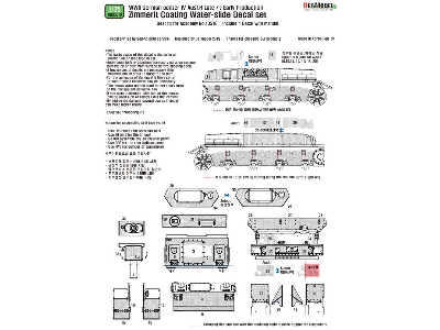 Wwii Pz. Iv Ausf.H Late /J Early Zimmerit Decal Set (1/35 Academy New) - zdjęcie 13