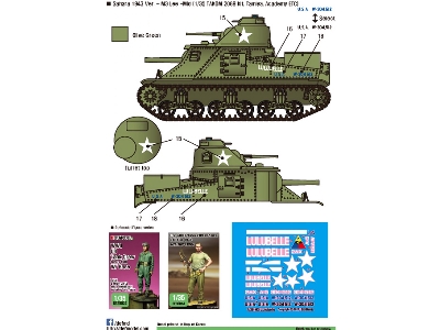 Us M3 Lee 'rulubelle' Decal Set - zdjęcie 3
