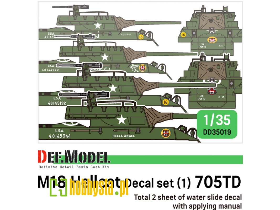 Wwii Us M18 Hellcat 705td Set - zdjęcie 1 Wwii Us M18 Hellcat 705td Set - zdjęcie 1
