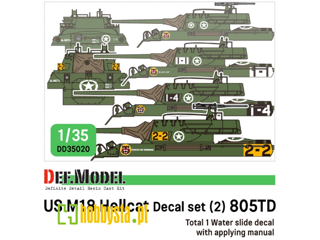 Wwii Us M18 Hellcat 805td Set - zdjęcie 1