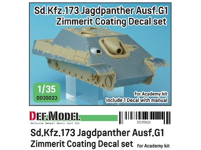 Wwii Jagdpanther G1 Zimmerit Decal Set - zdjęcie 1