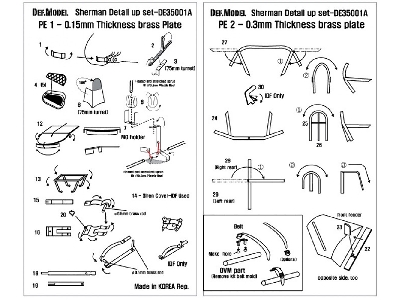 M4 Sherman Pe Detail Up Set - zdjęcie 2