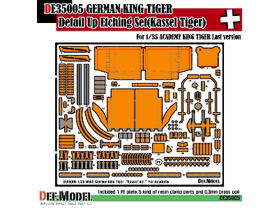 King Tiger Kassel Ver. Pe Set (For Academy 1/35) - zdjęcie 1