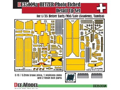 Hetzer Pe Full Detail Up Set (Early/Mid/Late) (For Academy/Tamiya 1/35) Restock - zdjęcie 1