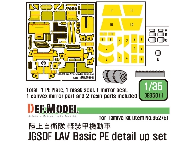 Jgsdf Light Amoured Vehicle Pe Detail Up Set (For Tamiya 1/35) - zdjęcie 1