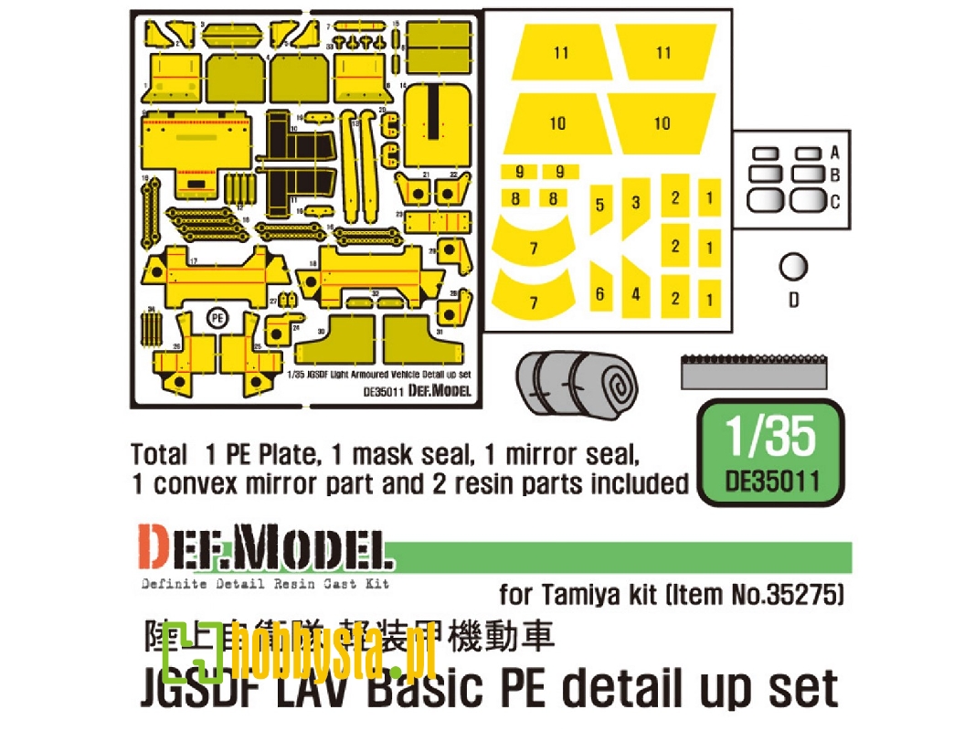 Jgsdf Light Amoured Vehicle Pe Detail Up Set (For Tamiya 1/35) - zdjęcie 1 Jgsdf Light Amoured Vehicle Pe Detail Up Set (For Tamiya 1/35) - zdjęcie 1