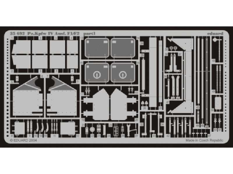  Pz. IV Ausf. F1/ F2 1/35 - Italeri - blaszki - zdjęcie 1