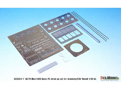 T-34/76 Pe Basic Detail Up Set (For Academy/Icm-revell 1/35) - zdjęcie 3