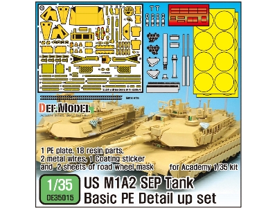 Us M1a2 Sep Pe Basic Detail Up Set (For Academy 1/35) - zdjęcie 1