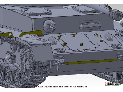 Pz.Iv Ausf.H Early/Mid Basic Pe Set (For Academy, Etc 1/35) - zdjęcie 13
