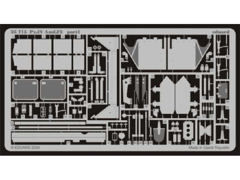  Pz. IV Ausf. F2 1/35 - Dragon - blaszki - zdjęcie 1