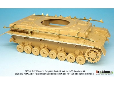 Pz.Iv Ausf.H Early/Mid Side Schurzen Pe Set (For Academy, Etc 1/35) - zdjęcie 5