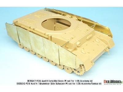 Pz.Iv Ausf.H Early/Mid Side Schurzen Pe Set (For Academy, Etc 1/35) - zdjęcie 7