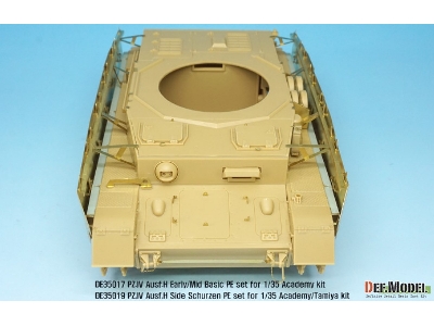 Pz.Iv Ausf.H Early/Mid Side Schurzen Pe Set (For Academy, Etc 1/35) - zdjęcie 8