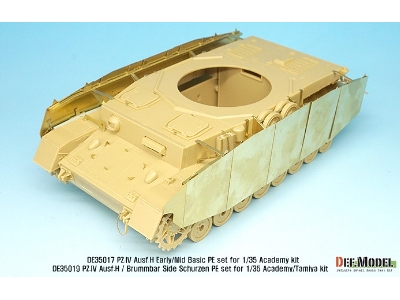 Pz.Iv Ausf.H Early/Mid Side Schurzen Pe Set (For Academy, Etc 1/35) - zdjęcie 9