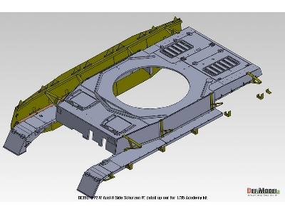 Pz.Iv Ausf.H Early/Mid Side Schurzen Pe Set (For Academy, Etc 1/35) - zdjęcie 11