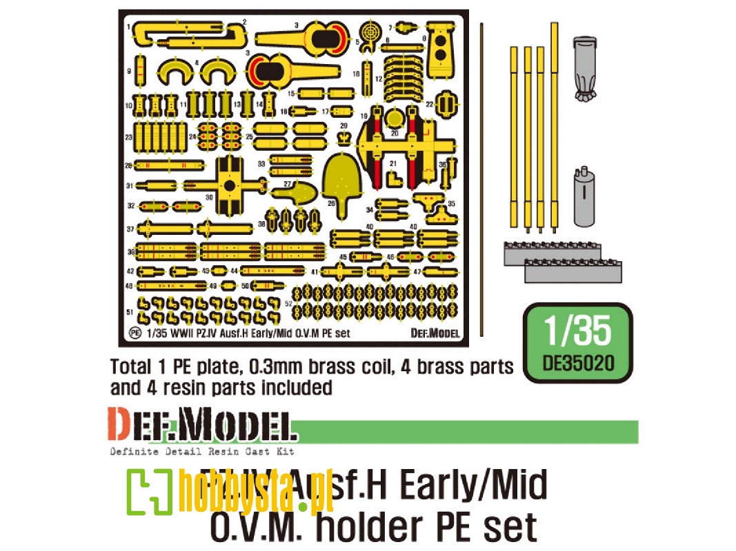 Pz.Iv Ausf.H O.V.M. Pe Set (For Academy, Etc 1/35) - zdjęcie 1