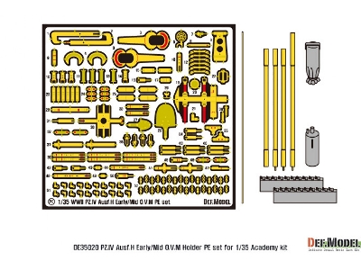 Pz.Iv Ausf.H O.V.M. Pe Set (For Academy, Etc 1/35) - zdjęcie 2