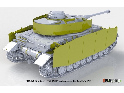 Pz.Iv Ausf.H Early/Mid Pe Complete Set (For Academy, Etc 1/35) - zdjęcie 3
