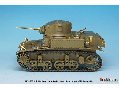 U.S. M3 Stuart Late Basic Pe Detail Up Set (For Tamiya, Academy 1/35) - zdjęcie 4