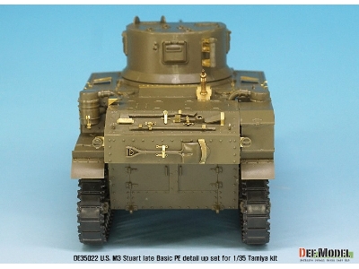 U.S. M3 Stuart Late Basic Pe Detail Up Set (For Tamiya, Academy 1/35) - zdjęcie 6