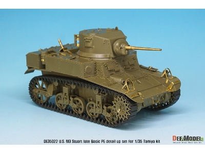 U.S. M3 Stuart Late Basic Pe Detail Up Set (For Tamiya, Academy 1/35) - zdjęcie 8