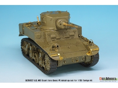 U.S. M3 Stuart Late Basic Pe Detail Up Set (For Tamiya, Academy 1/35) - zdjęcie 9