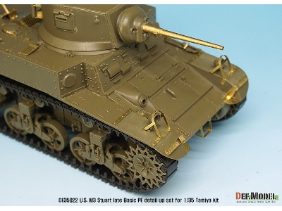 U.S. M3 Stuart Late Basic Pe Detail Up Set (For Tamiya, Academy 1/35) - zdjęcie 11