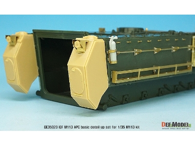 Idf M113 Side Basket Pe Detail Up Set W/ Exhaust Pipe (For 1/35 M113 Kit ) - zdjęcie 7