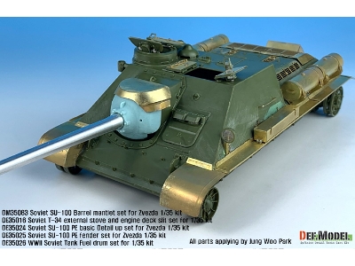 Su-100 Td Basic Pe Detail Up Set (For Zvezda New 1/35 Kit) - zdjęcie 3