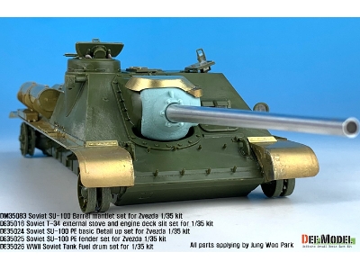 Su-100 Td Basic Pe Detail Up Set (For Zvezda New 1/35 Kit) - zdjęcie 4