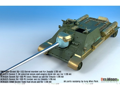 Su-100 Td Basic Pe Detail Up Set (For Zvezda New 1/35 Kit) - zdjęcie 5