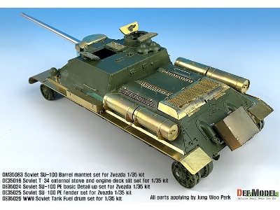 Su-100 Td Basic Pe Detail Up Set (For Zvezda New 1/35 Kit) - zdjęcie 6