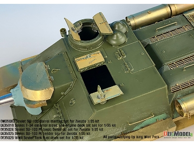 Su-100 Td Basic Pe Detail Up Set (For Zvezda New 1/35 Kit) - zdjęcie 9