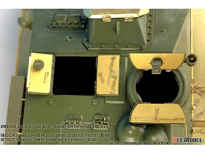 Su-100 Td Basic Pe Detail Up Set (For Zvezda New 1/35 Kit) - zdjęcie 13