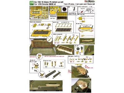 Su-100 Td Basic Pe Detail Up Set (For Zvezda New 1/35 Kit) - zdjęcie 14