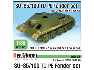 Su-85/100 Pe Fender Set (For Zvezda New 1/35 Kit) - zdjęcie 1