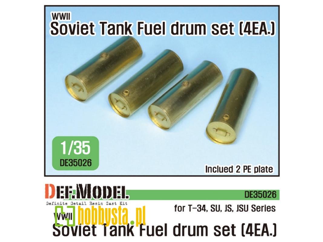 Wwii Soviet Tank Series Fuel Drum Set (4ea) (For 1/35 Kit) - zdjęcie 1