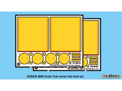 Wwii Soviet Tank Series Fuel Drum Set (4ea) (For 1/35 Kit) - zdjęcie 2