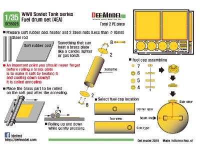 Wwii Soviet Tank Series Fuel Drum Set (4ea) (For 1/35 Kit) - zdjęcie 5