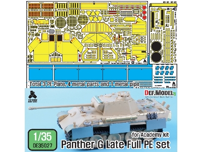 Wwii Panther G Fulll Pe Detail Up Set (For 1/35 Panther G Kit) - zdjęcie 1