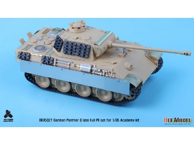 Wwii Panther G Fulll Pe Detail Up Set (For 1/35 Panther G Kit) - zdjęcie 2
