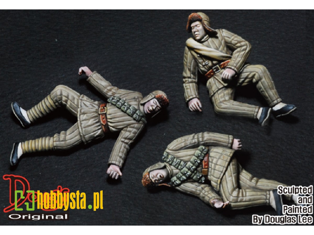 Chinese / North Korean Army Corpses (3pc) - zdjęcie 1 Chinese / North Korean Army Corpses (3pc) - zdjęcie 1