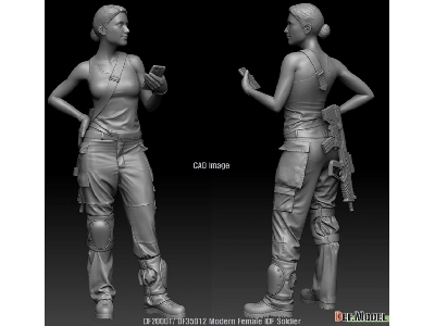 Modern Idf Female Soldier - zdjęcie 4