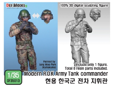 Modern Rok Army Tank Commander For K2 (Digital Camo Uniform) - zdjęcie 1
