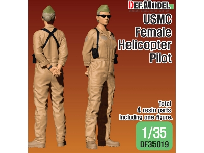 Usmc Female Helicopter Pilot Standing - zdjęcie 1