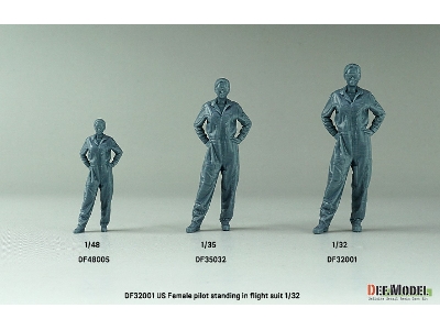 Us Female Pilot Standing In Flight Suit (1 Fig.) - zdjęcie 4
