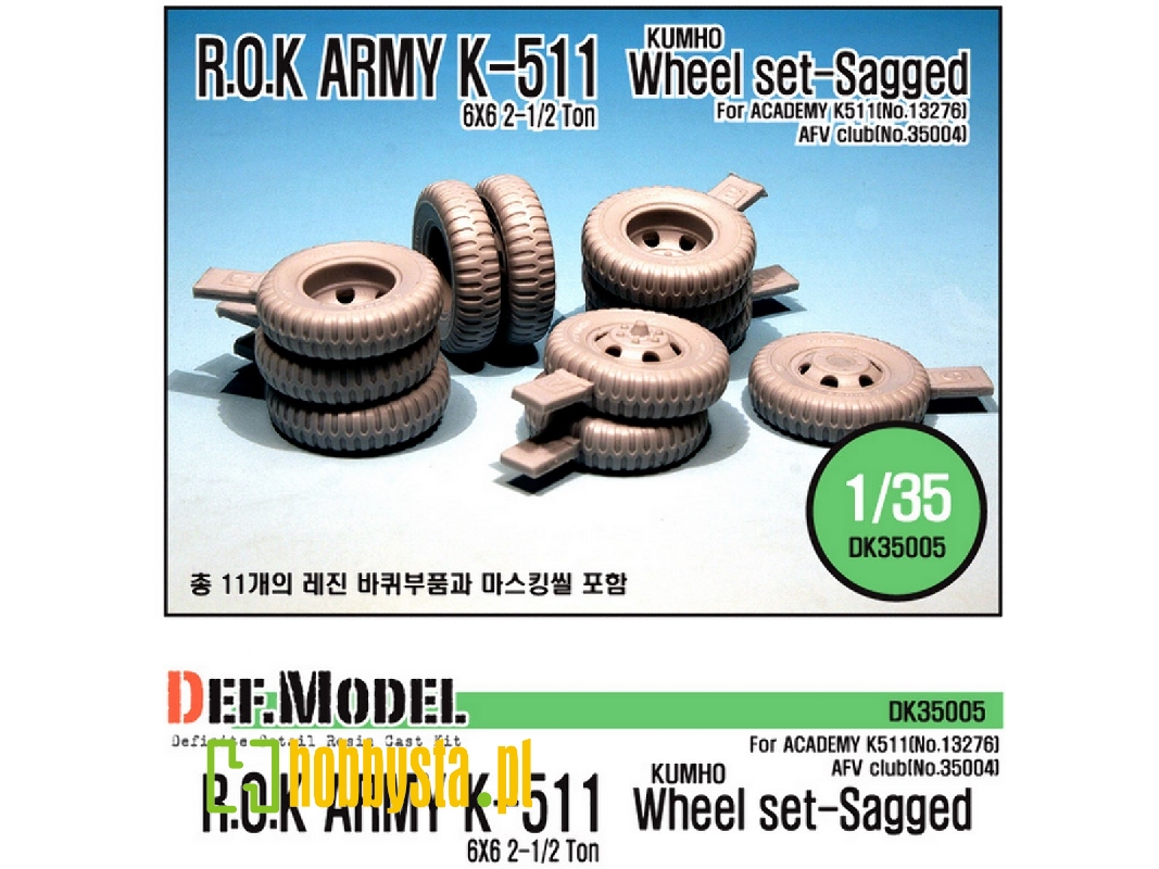 Rok Army K511/A1 Wheel Set (For Academy 1/35 K511) - zdjęcie 1 Rok Army K511/A1 Wheel Set (For Academy 1/35 K511) - zdjęcie 1