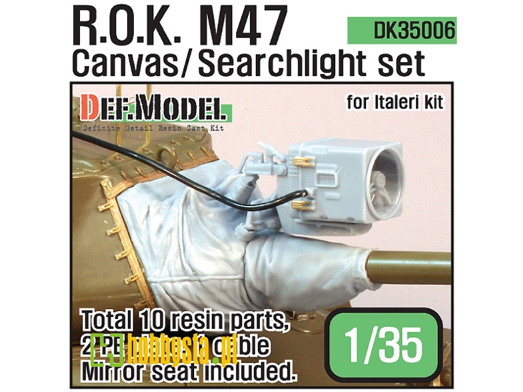 R.O.K M47 Patton Canvas/Searchlight Set (For Italeri 1/35) - zdjęcie 1